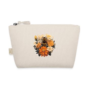 Honig Bienen/Hummel Blumen - Bio-Täschchen - Natur - Vorne