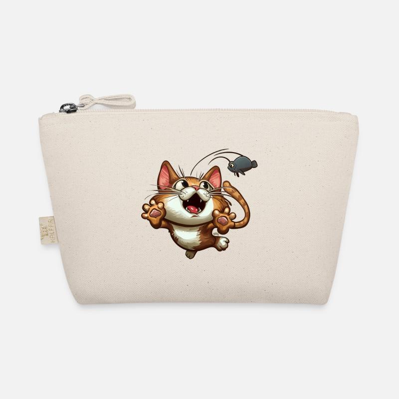 Cat Catching The Mouse is Caught Organic Pouch