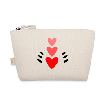 HERZ. HEILIGER VALENTINSTAG. Junggesellinnenabschied. ICH LIEBE DICH. ICH LIEBE DICH - Bio-Täschchen - Natur - Vorne