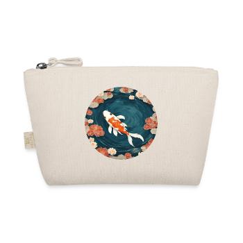 Koi mit Blüten im Teich - Bio-Täschchen - Natur - Vorne