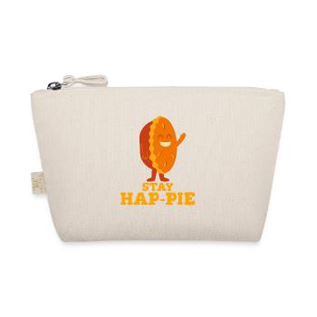 Stay Hap-Pie: Ein Stück Freude - Bio-Täschchen - Natur - Vorne