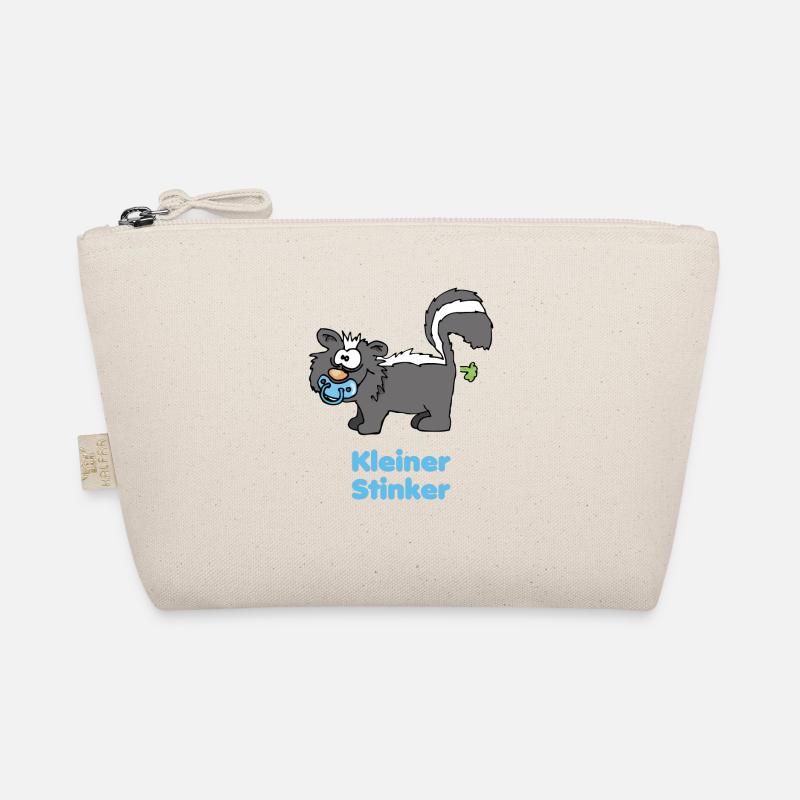 Kleiner Stinker - blaues Babystinktier - Bio-Täschchen - Natur