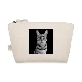 Cat white-black Cat black and white - Organic Pouch - nature - Front