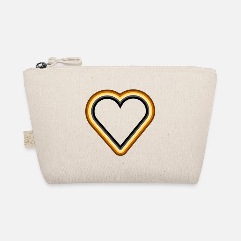 Bear Heart oultine Organic Pouch