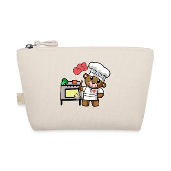 Teddy Bear Chef Cooking Culinary Arts Restaurant Kitchen - Organic Pouch - nature - Front