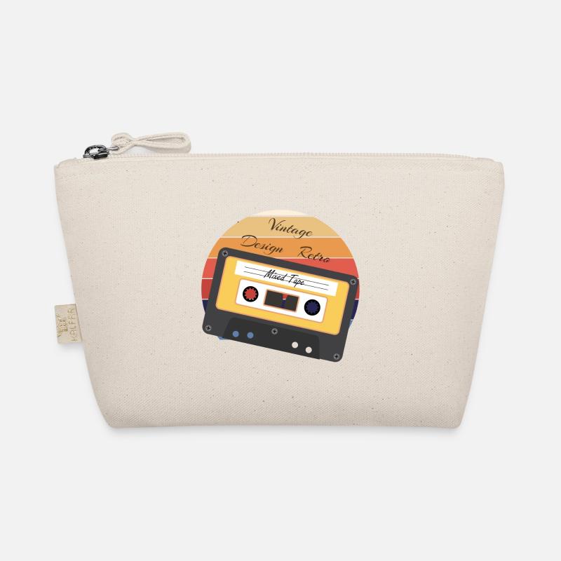 Vintage Retro Audio Kassette - Bio-Täschchen - Natur