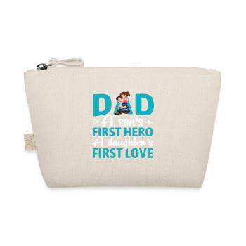 | D’AMOUR DE PAPA HERO Fête des Pères Fête des Pères - Trousse biologique - nature - Devant
