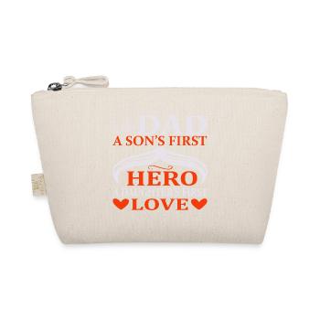 | D’AMOUR DE PAPA HERO Fête des Pères Fête des Pères - Trousse biologique - nature - Devant