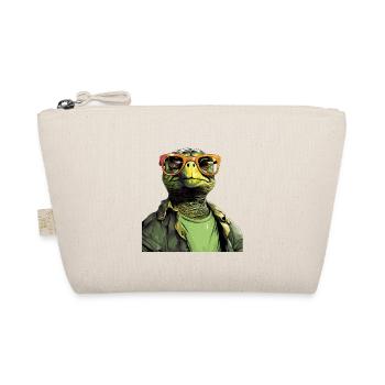 Tortue cool avec des lunettes de soleil - Trousse biologique - nature - Devant