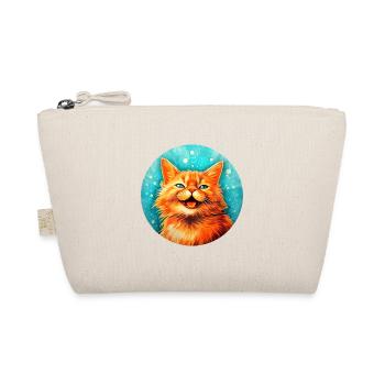 Chat heureux #cat #tshirt - Trousse biologique - nature - Devant