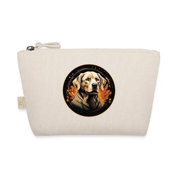 Golden Labrador Retriever Portrait on Color Wheel - Organic Pouch - nature - Front