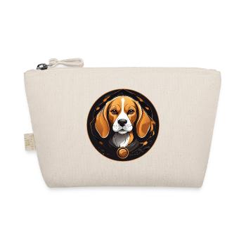 Beagle Portrait on the Color Wheel - Organic Pouch - nature - Front