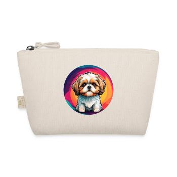 Shih Tzu Portrait on the Color Wheel - Organic Pouch - nature - Front