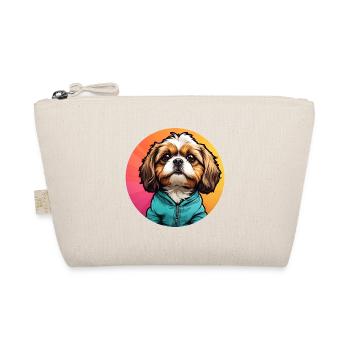 Shih Tzu Portrait on the Color Wheel - Organic Pouch - nature - Front