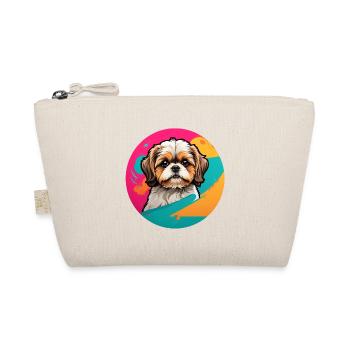 Shih Tzu Portrait on the Color Wheel - Organic Pouch - nature - Front