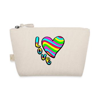 Colourful Love - Organic Pouch - nature - Front