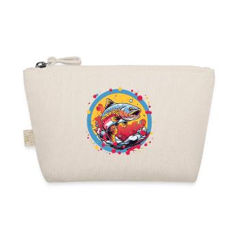 Trout on the colorful color wheel - Organic Pouch - nature - Front
