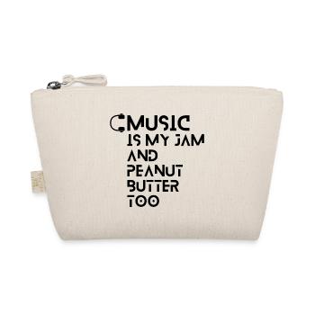 Sammlung "MUSIK ist meine Marmelade und Erdnussbutter auch" - Bio-Täschchen - Natur - Vorne