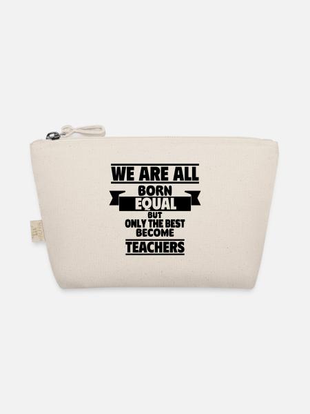 Only the best become teachers - Organic Pouch - nature - Front