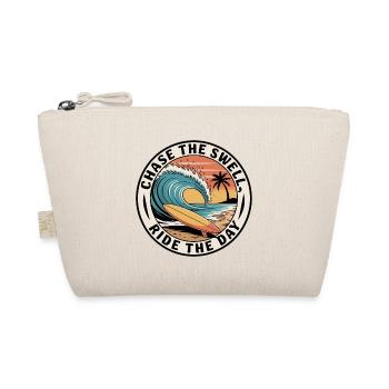 Chase the Swell, Ride the Day - Organic Pouch - nature - Front