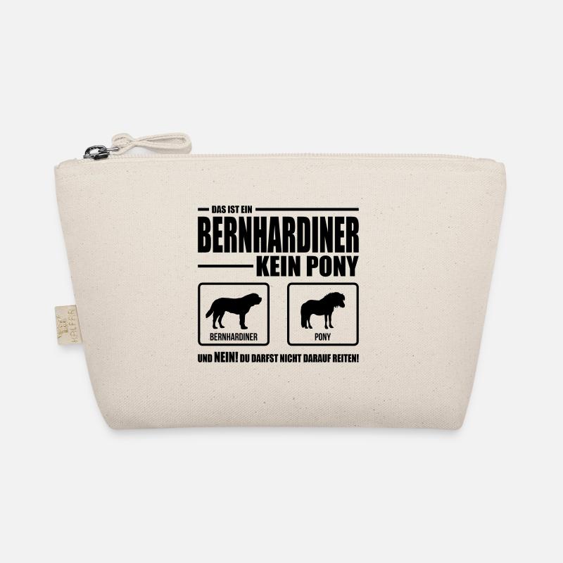 BERNHARDINER kein Pony Wilsigns Hundespruch Hund - Bio-Täschchen - Natur