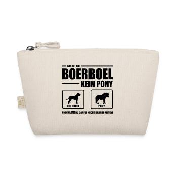 BOERBOEL kein Pony Wilsigns lustiger Hundespruch - Bio-Täschchen - Natur - Vorne