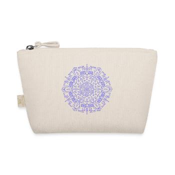 Kaleidoscope II blue - Mandala made with Love - Organic Pouch - nature - Front