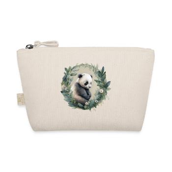 Panda mit Eukalyptus - Bio-Täschchen - Natur - Vorne