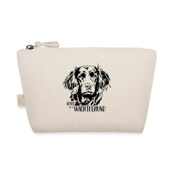 Loved by a Wachtelhund Hundespruch Hunde Wilsigns - Bio-Täschchen - Natur - Vorne