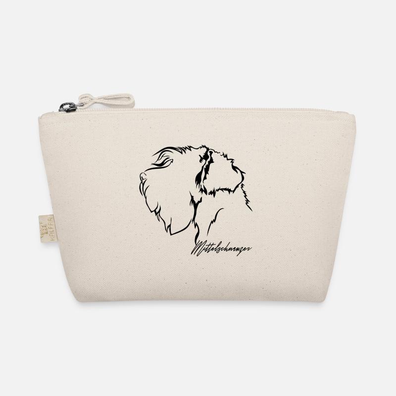 Mittelschnauzer Profil Hunde Hund Wilsigns Bio-Täschchen