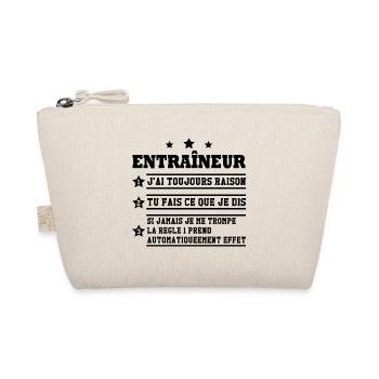 Entraîneur toujours raison Humour cadeau - Trousse biologique - nature - Devant