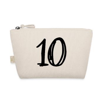 10. 10 JAHRE. 10-JÄHRIGES JUBILÄUM. GEBURTSTAG 10 JAHRE. - Bio-Täschchen - Natur - Vorne