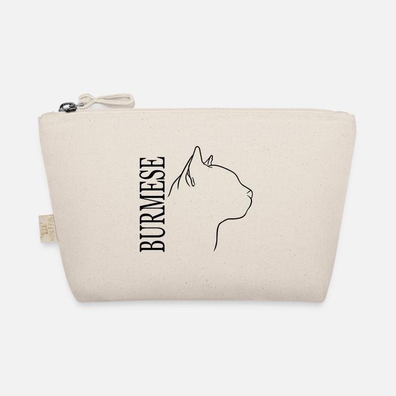 Burmese Profile Cat Cat Wilsigns Organic Pouch