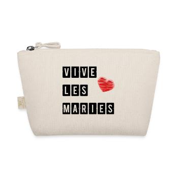 HEIRAT. ES LEBE DIE MARIES. HERZ. ICH LIEBE DICH. ICH LIEBE - Bio-Täschchen - Natur - Vorne