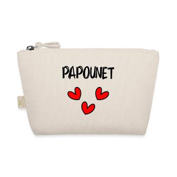 PAPOUNET. DAD. FATHER'S DAY. HAPPY DADDY'S DAY - Organic Pouch - nature - Front