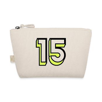 15. 15 YEARS. 15th ANNIVERSARY. BIRTHDAY 15 YEARS. - Organic Pouch - nature - Front