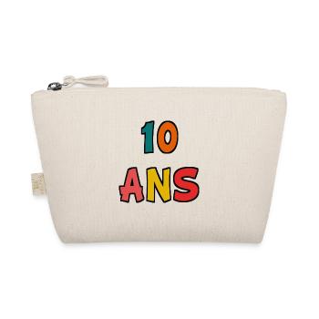 10. 10 ANS. 10e ANNIVERSAIRE. ANNIVERSAIRE 10 ANS. - Trousse biologique - nature - Devant