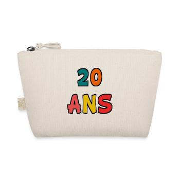 20. 20 ANS. 20e ANNIVERSAIRE. ANNIVERSAIRE 20 ANS. - Trousse biologique - nature - Devant