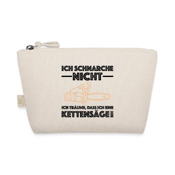 Ich träume dass ich eine Kettensäge bin | Benzin - Bio-Täschchen - Natur - Vorne
