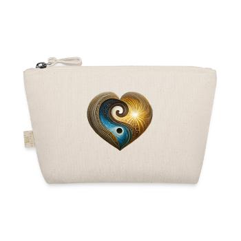 Coeur Yin Yang Soleil Lune Arbre de Vie - Trousse biologique - nature - Devant