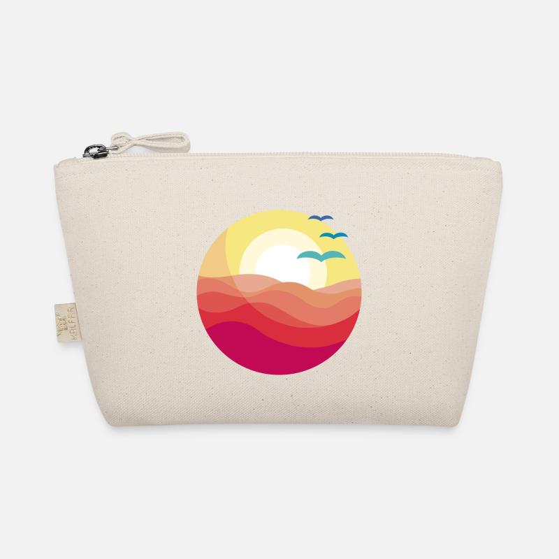 Landscape Sunset over the sea spring summer Organic Pouch