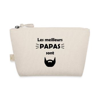 Les meilleurs papas sont barbus - Trousse biologique - nature - Devant