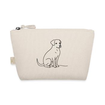 Sweet Pup Sketch - Organic Pouch - nature - Front