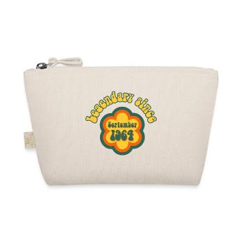 Legendary since September 1964 Retro Hippie Flower - Organic Pouch - nature - Front