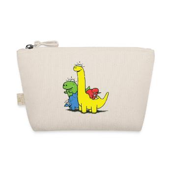 Dino Gang, Colored - Organic Pouch - nature - Front
