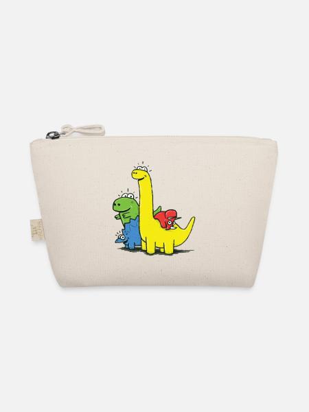 Dino Gang, Colored - Organic Pouch - nature
