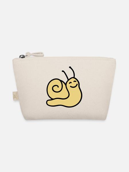 Cheerful Snail - Organic Pouch - nature - Front