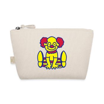 Fröhlicher Clown - Bio-Täschchen - Natur - Vorne