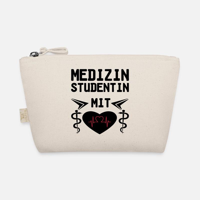 Medizinstudentin mit Herz Geschenk - Bio-Täschchen - Natur