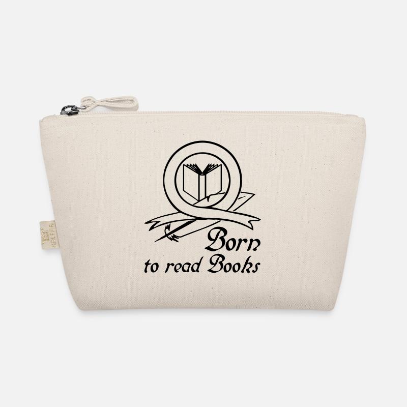 Born to read Books Geschenk Buch Leser - Bio-Täschchen - Natur